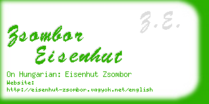 zsombor eisenhut business card